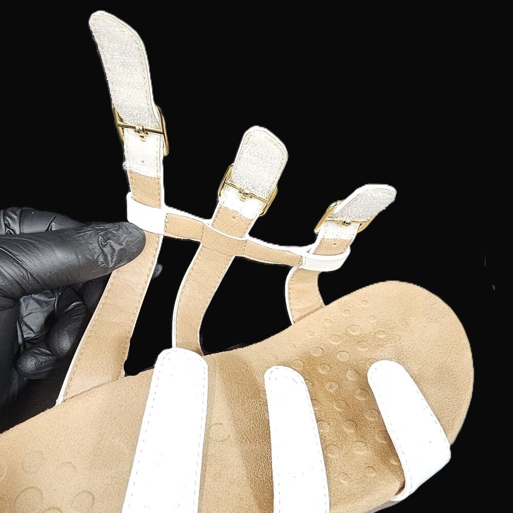 Vionic White Patent Misa Adjustable Hook & Loop S… - image 7